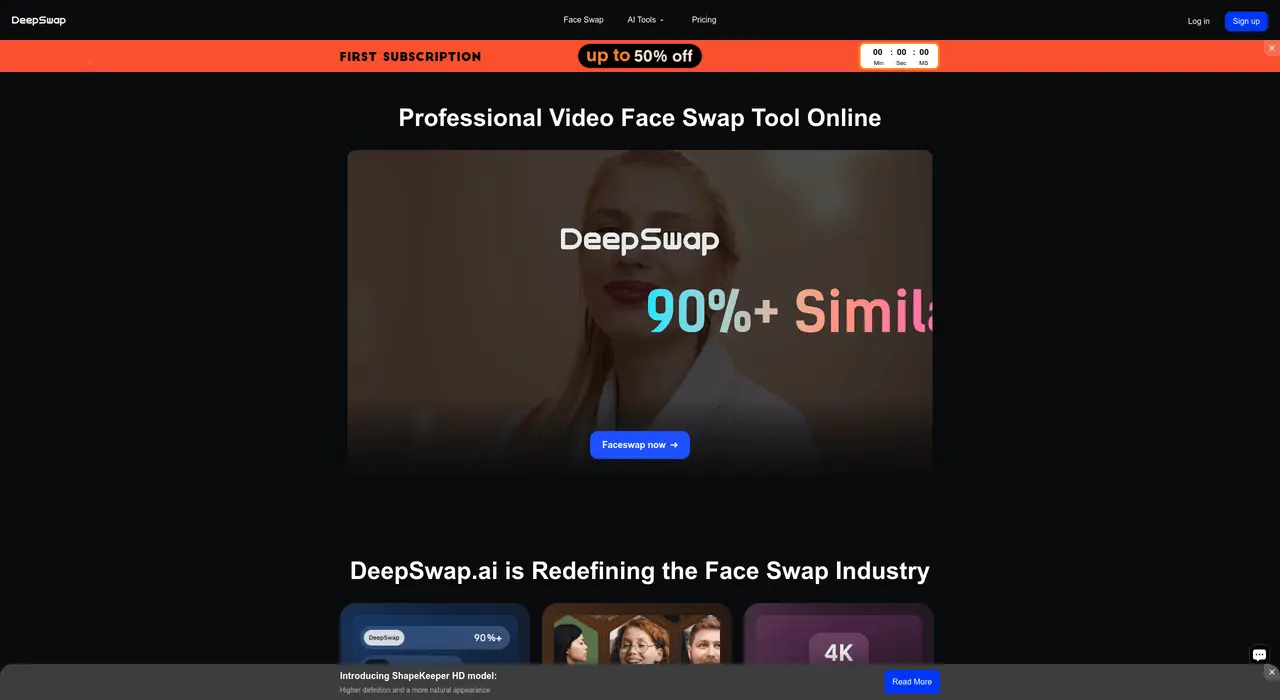 deepswap homepage